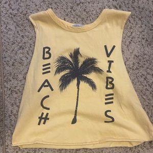 Beach vibes crop top